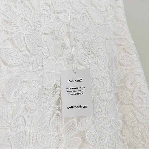 Self-Portrait Off-the-Shoulder Guipure Lace Bridal Gown - Picture 5 of 16